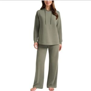 Max & Mia Women's 2 Pc Hoodie Lounge Set XL